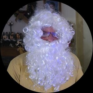 White Santa Claus Wig and Beard Set